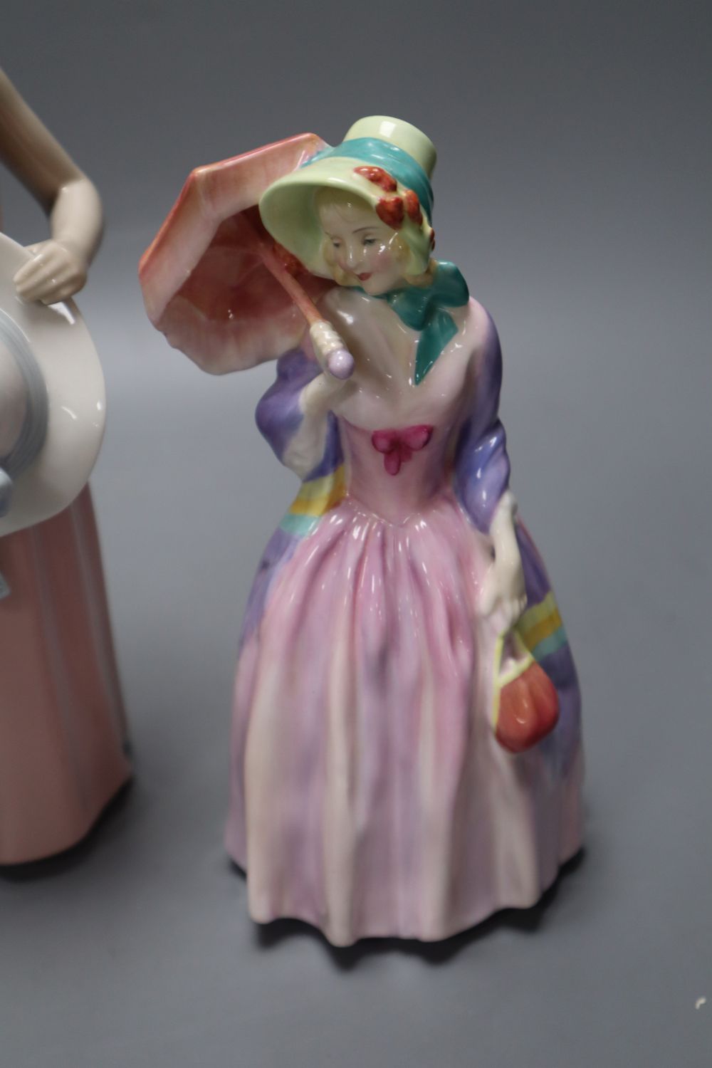 Two Royal Doulton figures and one Lladro figure (3)